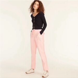 NWT J. Crew Tie Waist Camp Pant Pink Size XL